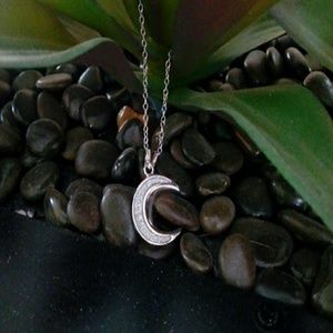 Sterling Moon Necklace